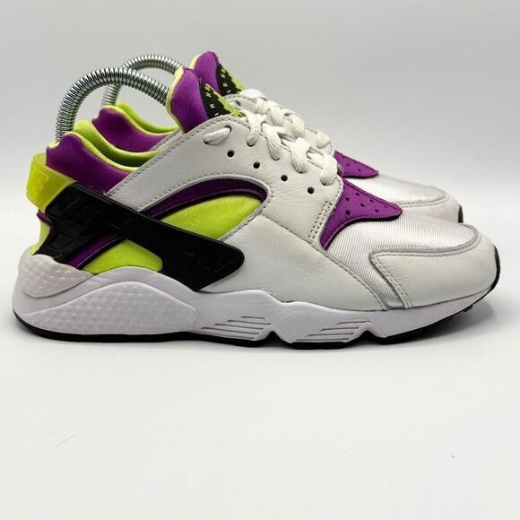 Nike Air Huarache Neon Magenta Lace Up Sneakers - Women’s US 8 / DH4439-101 - Picture 1 of 11